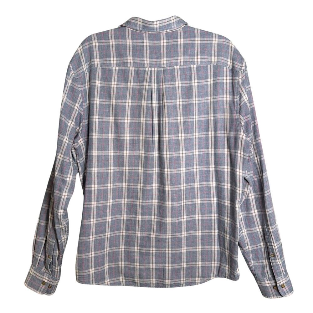 Johnnie-O Surf Flannel Rascal Shirt Men’s Large Laguna Blue Plaid Button Up - Picture 3 of 11